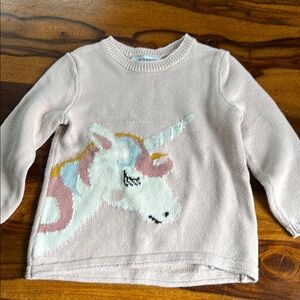 Unicorn Knit Sweater for Kids - Pink